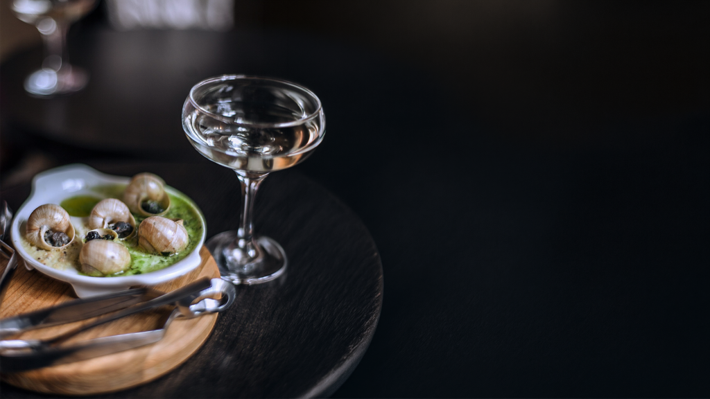 Escargots de Bourgogne et coupe