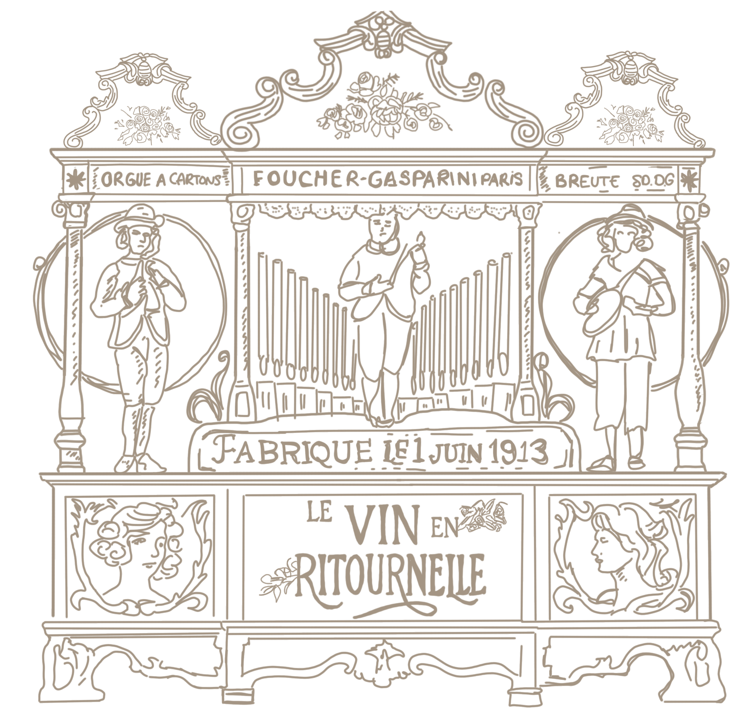 Illustration La Ritournelle – Le vin en Ritournelle, Maison Mâconnaise des Vins