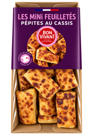 Les Mini Feuilletés Pépites au Cassis, Bon Vivant — sachet 75 g