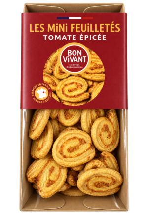 Les Mini Feuilletés Tomate Épicée, Bon Vivant — sachet 70 g