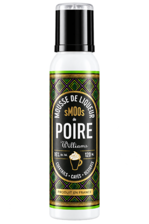 Mousse de liqueur de Poire Williams, Smoos — flacon 120 ml
