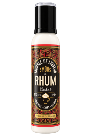Mousse de liqueur de rhum ambré, Smoos — flacon 120 ml