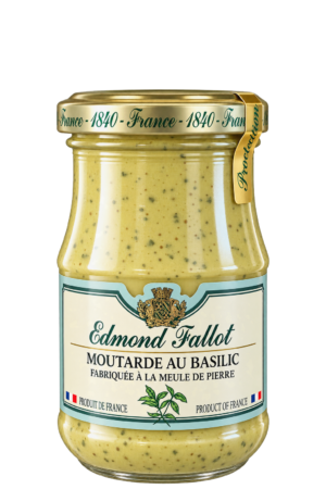 Moutarde au basilic, Edmond Fallot — pot 105 g