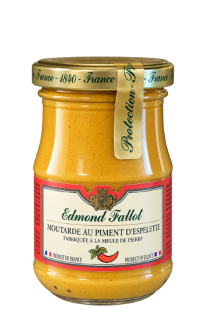 Moutarde au piment d'Espelette, Edmond Fallot — pot 105 g