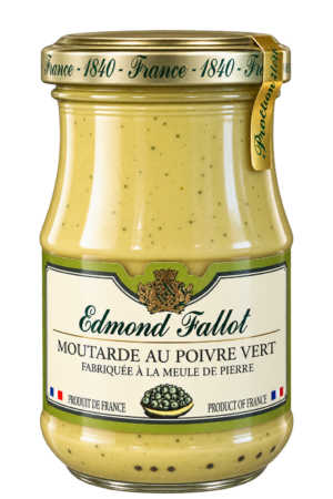 Moutarde au poivre vert, Edmond Fallot — pot 205 g