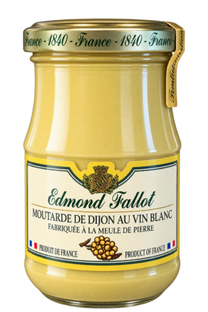Moutarde de Dijon au vin blanc, Edmond Fallot — pot 205 g