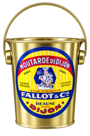 Moutarde de Dijon en seau en fer, Edmond Fallot — seau 450 g