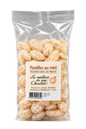 Pastilles au Miel, La Miellerie du Pays Charolais — sachet 250 g
