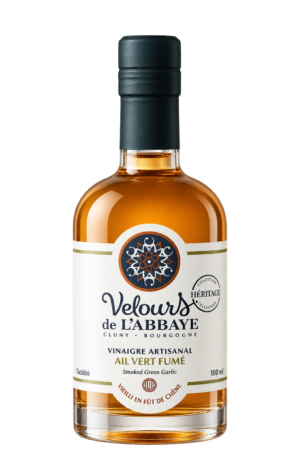 Vinaigre Ail Vert Fumé Héritage, Velours de l’Abbaye — flacon 100 ml