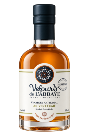 Vinaigre Ail Vert Fumé Héritage, Velours de l’Abbaye — flacon 200 ml