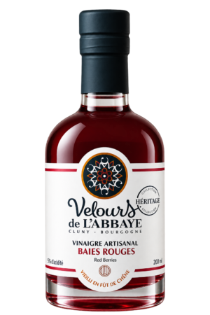 Vinaigre Baies Rouges Héritage, Velours de l’Abbaye — flacon 200 ml