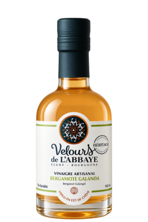 Vinaigre Bergamote Galanga Héritage, Velours de l’Abbaye — flacon 100 ml