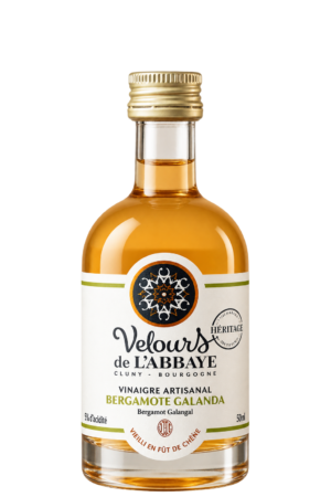 Vinaigre Bergamote Galanga Héritage, Velours de l’Abbaye — flacon 50 ml